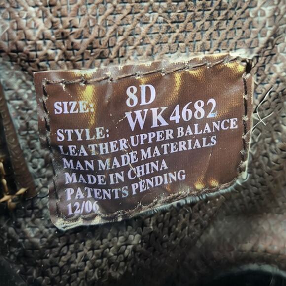 Justin Original Workboots Steel Toe Western Work Boots Mens 8D Brown WK4682 main image 8